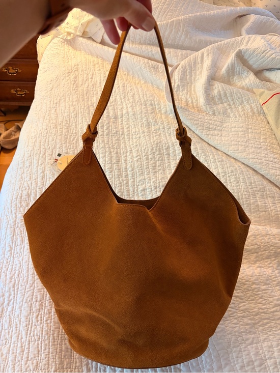 T.J.Maxx Handbags - TJ Maxx Suede Lotus Tote in Cognac Brown